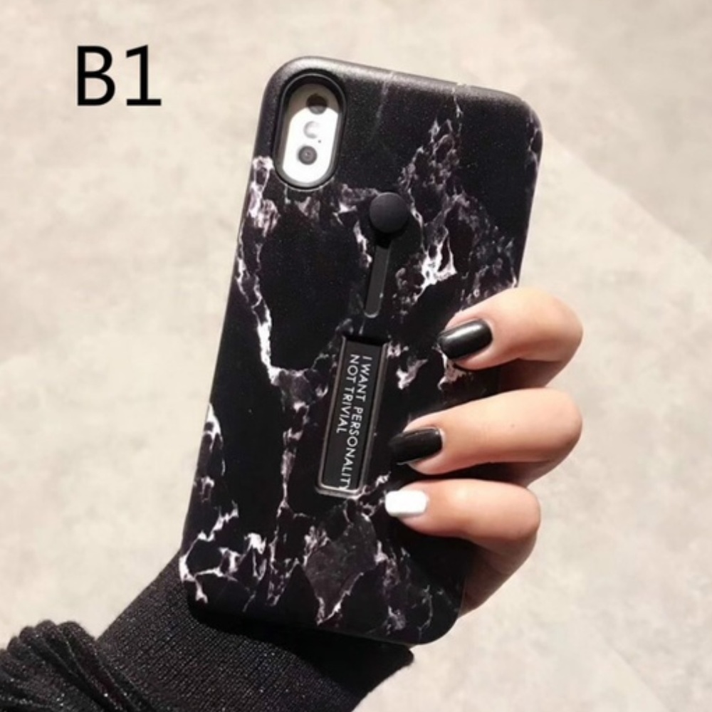 NEW iPhone Max/XR/XS/X/7/8/Plus Marble Holder Case - Picture 6 of 8